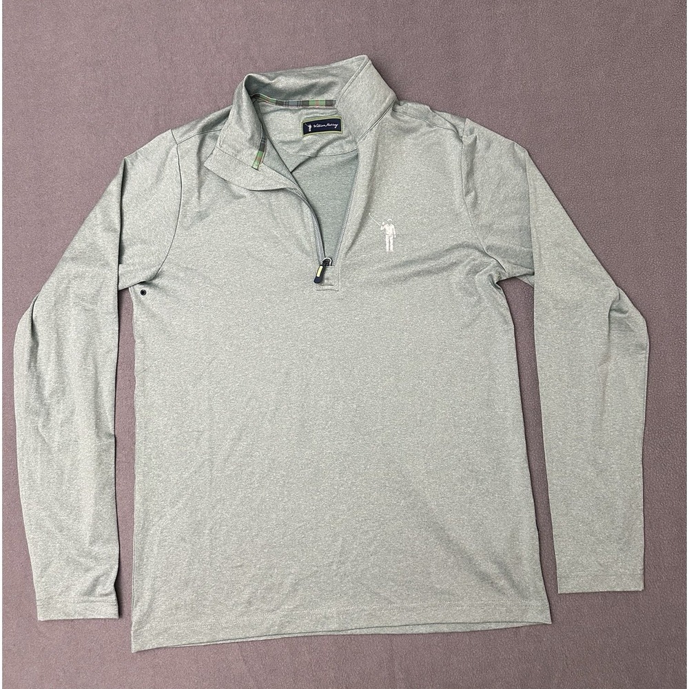 William Murray Golf Chip Shot Quarter Zip Pullover Green size Small